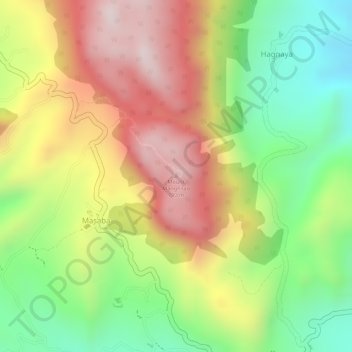 Mount Manghilao地形图、海拔、地势