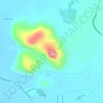 Cuyapo地形图、海拔、地势