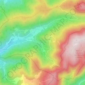 Le Voirmet地形图、海拔、地势