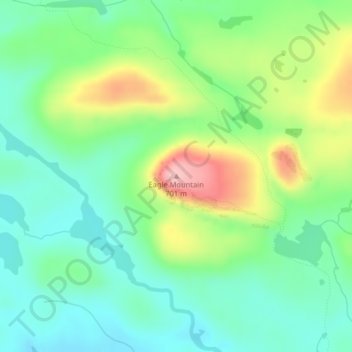 Eagle Mountain地形图、海拔、地势