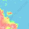 Langeøya地形图、海拔、地势