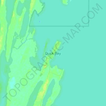 Duck Bay地形图、海拔、地势