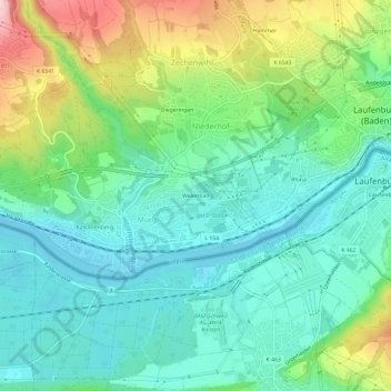 Weiermatt地形图、海拔、地势