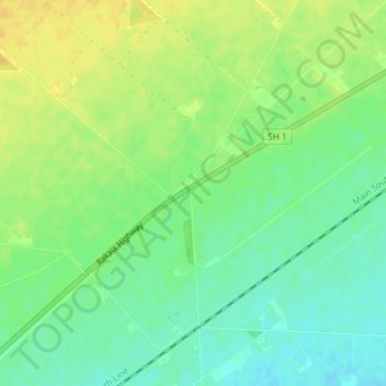 Dromore地形图、海拔、地势