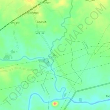 Ukri地形图、海拔、地势