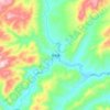 茅垭镇地形图、海拔、地势