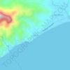 Hugom地形图、海拔、地势