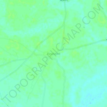 Rasulabad地形图、海拔、地势