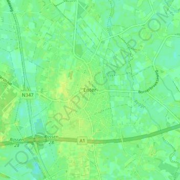 Enter地形图、海拔、地势