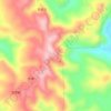 草坝场地形图、海拔、地势