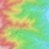 云丘山地形图、海拔、地势