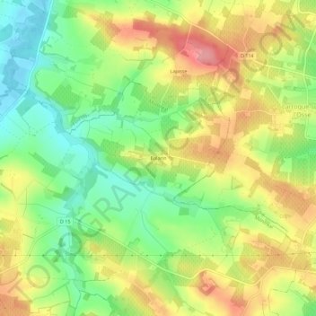 Balarin地形图、海拔、地势