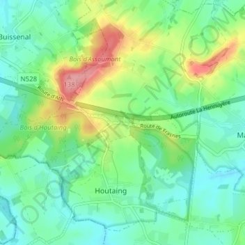 Coucou地形图、海拔、地势