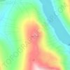 Beinn Dubh地形图、海拔、地势