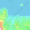 伊拉克利翁地形图、海拔、地势