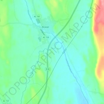 Galgbacken地形图、海拔、地势