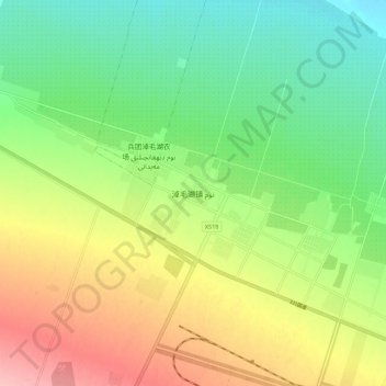 淖毛湖镇地形图、海拔、地势
