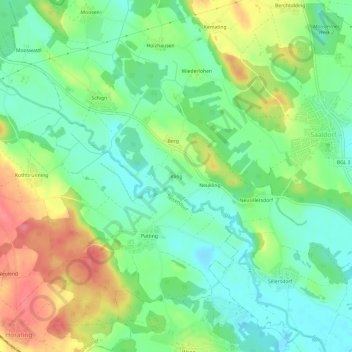 Kling地形图、海拔、地势
