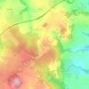 Les Peyrouses地形图、海拔、地势