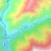 珠居村地形图、海拔、地势