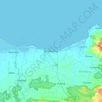 南旺地形图、海拔、地势