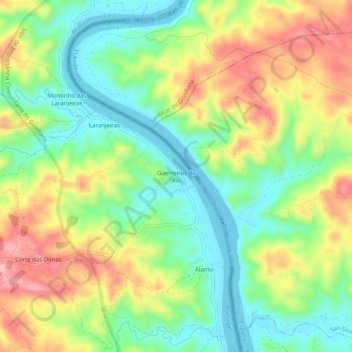Guerreiros do Rio地形图、海拔、地势