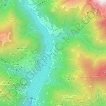 Berzona (Verzasca)地形图、海拔、地势