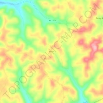 Acorn地形图、海拔、地势