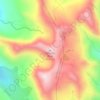 Telluride Peak地形图、海拔、地势