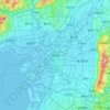 大阪市/大阪地形图、海拔、地势