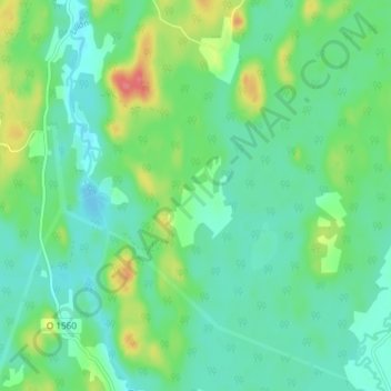 Karsbo地形图、海拔、地势