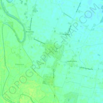 Sissa地形图、海拔、地势