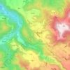 崁頭地形图、海拔、地势