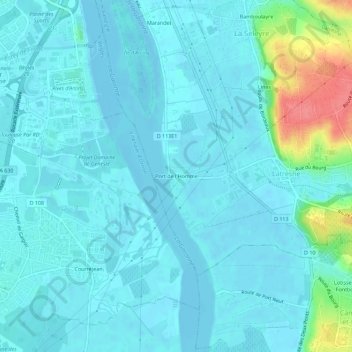Port de l'Homme地形图、海拔、地势