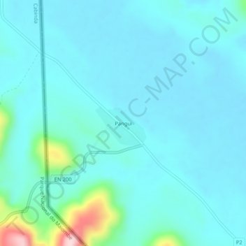 Pangui地形图、海拔、地势