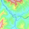 土城镇地形图、海拔、地势