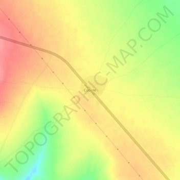 Cobole地形图、海拔、地势