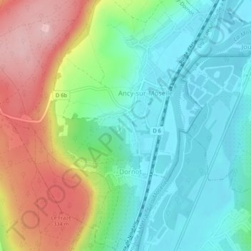 Herbier地形图、海拔、地势
