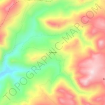 Paihual地形图、海拔、地势