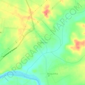 Formosa地形图、海拔、地势
