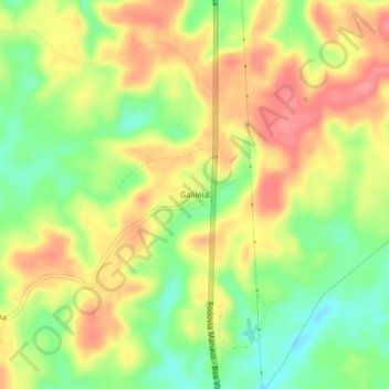 Galileia地形图、海拔、地势