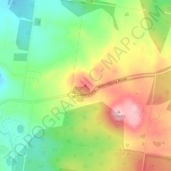 Kidds Hill地形图、海拔、地势