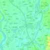 细戢湾地形图、海拔、地势
