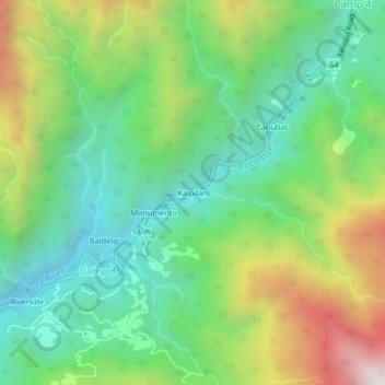 Kaipilan地形图、海拔、地势