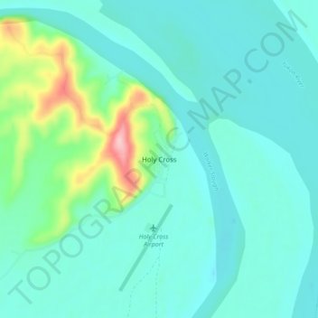 Holy Cross地形图、海拔、地势