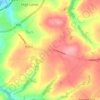 Praze地形图、海拔、地势