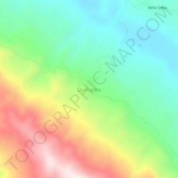 Quillualpa地形图、海拔、地势