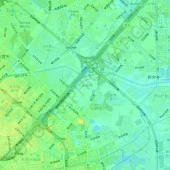 牛王庙村地形图、海拔、地势