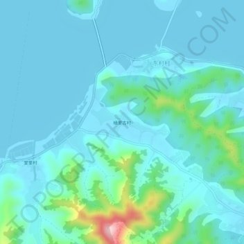 植里古村地形图、海拔、地势