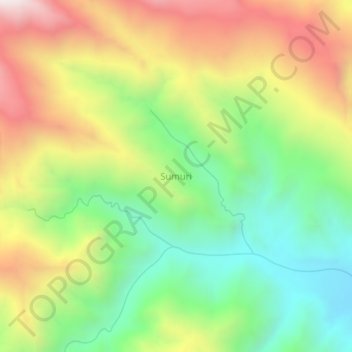 Sumuri地形图、海拔、地势